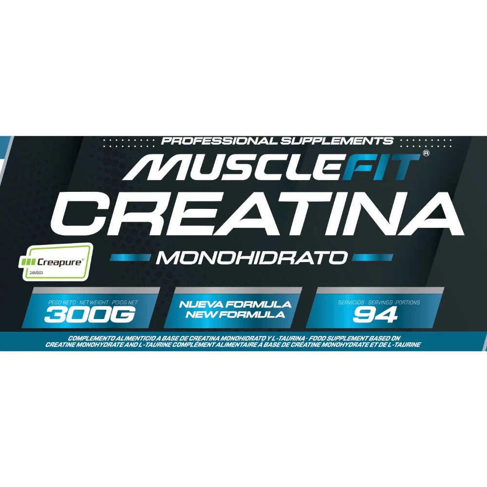 Creatina Monohidratada + Shaker (Oferta Especial) - MuscleFit │ 300g │