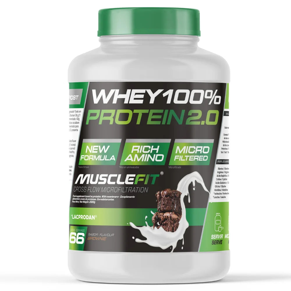 Whey 100% Protein 2000g - MuscleFit │ MUSCLECULT
La proteína concentrada definitiva para construir músculos y alcanzar tus metas. ¡Potencia tu fuerza con cada dosis!